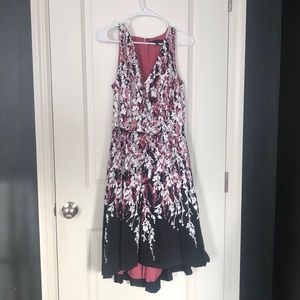 COPY - Floral White House black market dress.